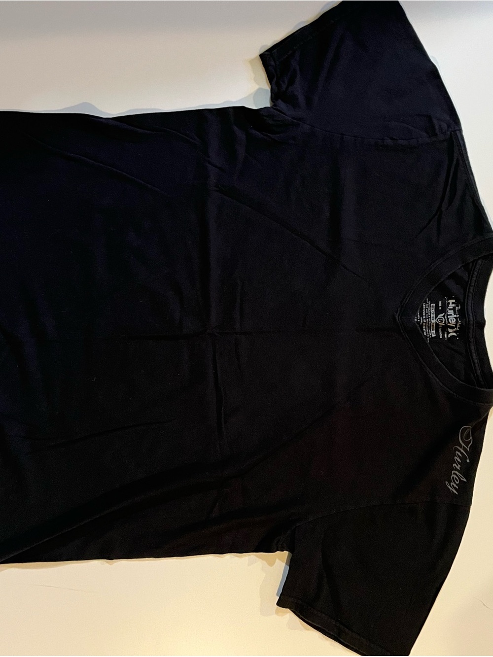 Hurley Black V-Neck Men's T-Shirt